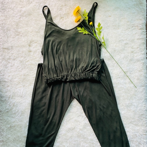 H&M Pants & Jumpsuits Hm Army Green Jumpsuit Poshmark